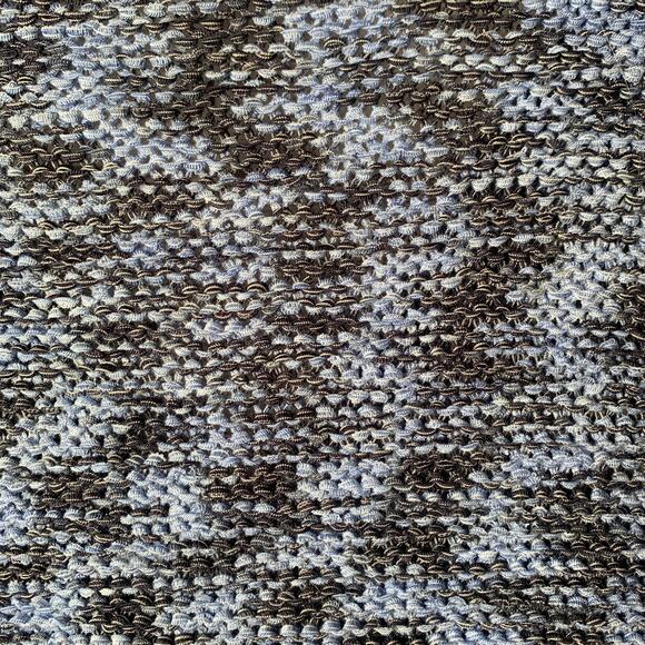 Laura Ashley Blue Cardigan Sweater with Fringe Tassels 3/4 Sleeves Size Large - Picture 12 of 16